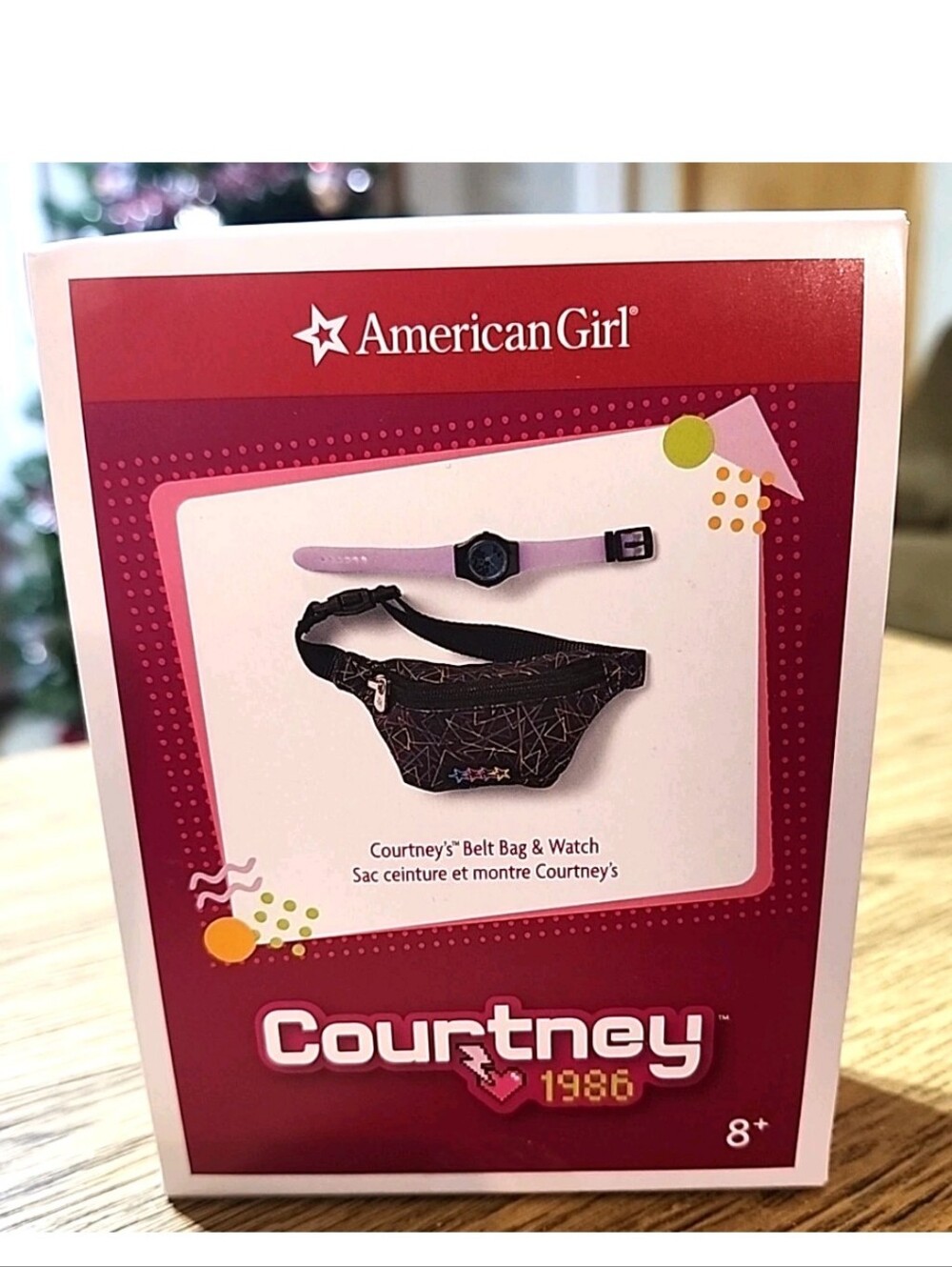 American Girl Doll 18" Doll Courtney Belt Bag & Watch Fanny Pack Purple NEW!